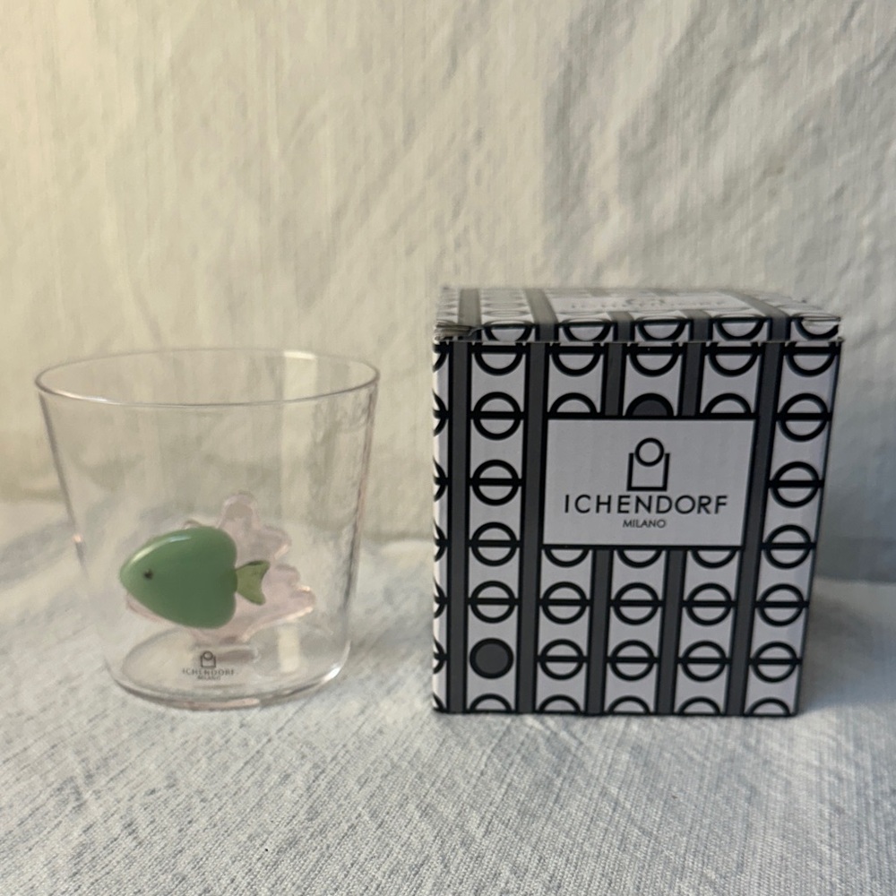 Ichendorf Milano Glass Tumbler - Marine Garden - Fish & Seaweed